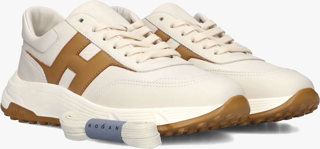 beige hogan lage sneakers hyperlight allacciato h