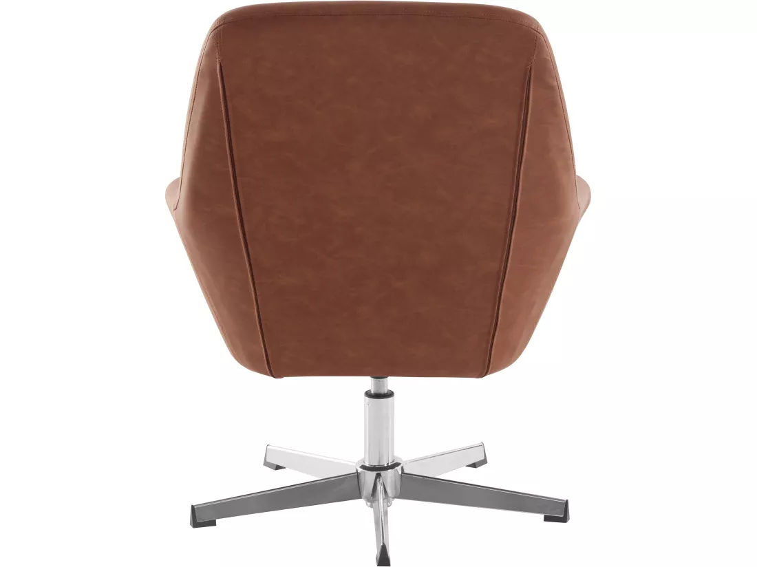 Naomi | Chaise d'appoint en PU cognac