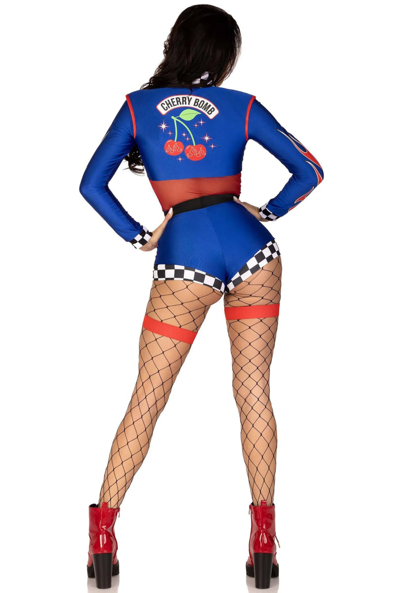 Racepak Dames Bodysuit Leg Avenue