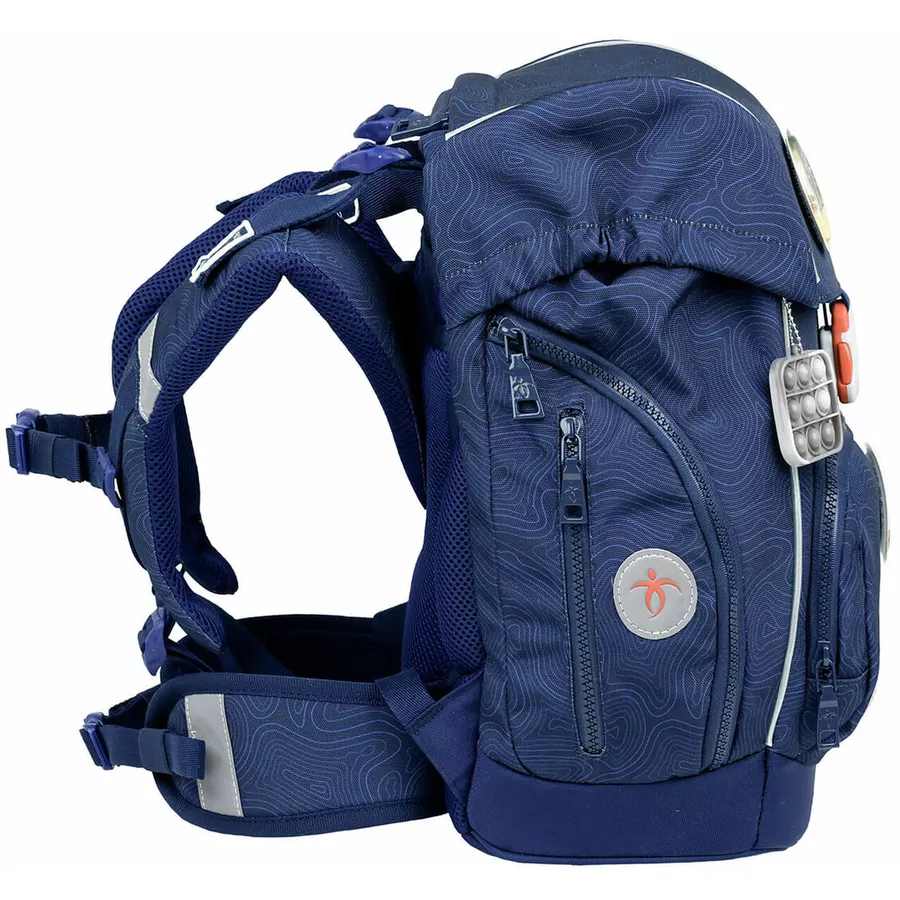 Belmil Schulranzen Premium Comfy Plus Set 5-teilig Topographic
