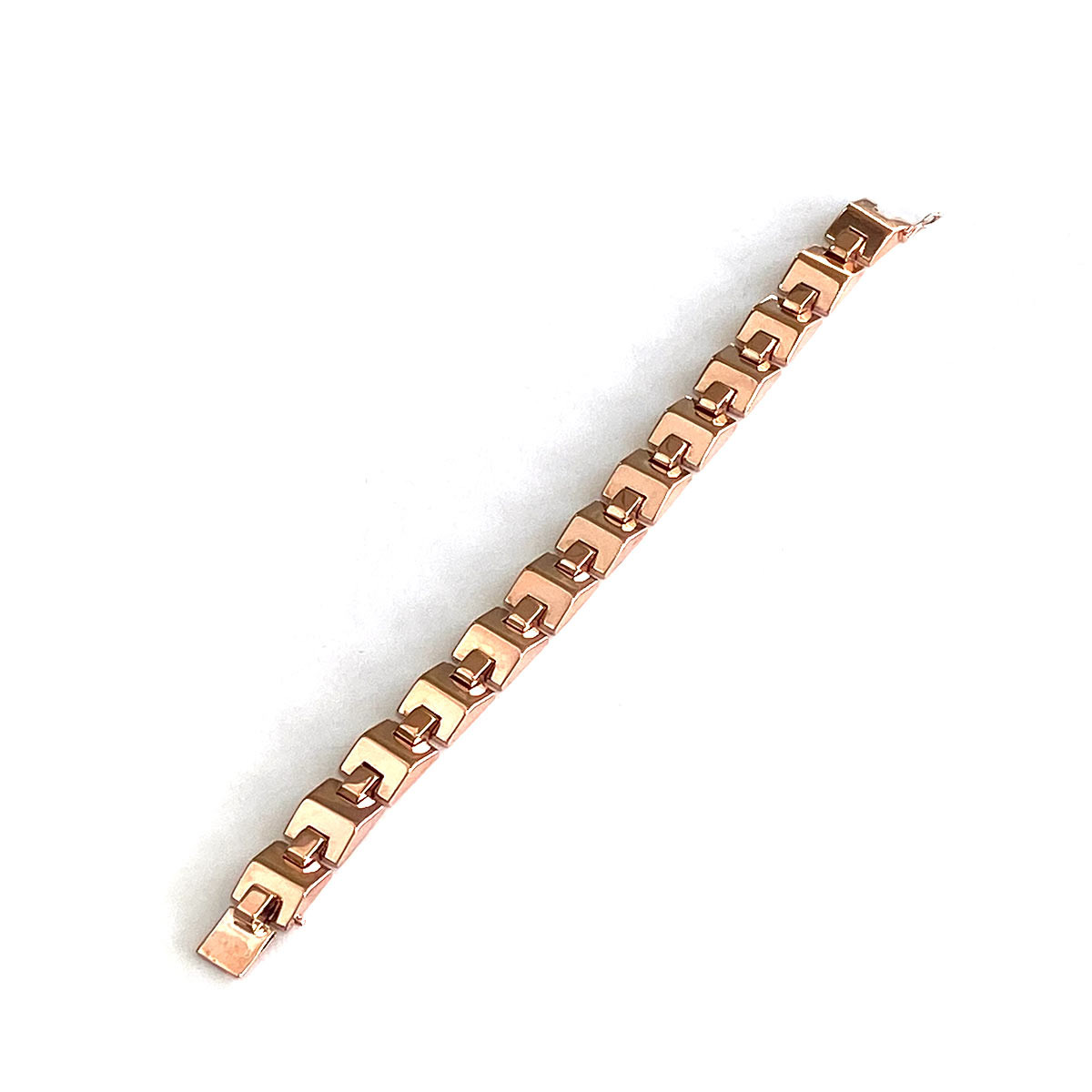 Bracelet d'occasion or rose 750 18 cm