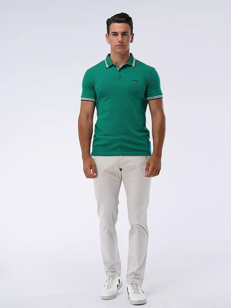 BOSS Poloshirt Regular Fit PADDY dunkelgrün