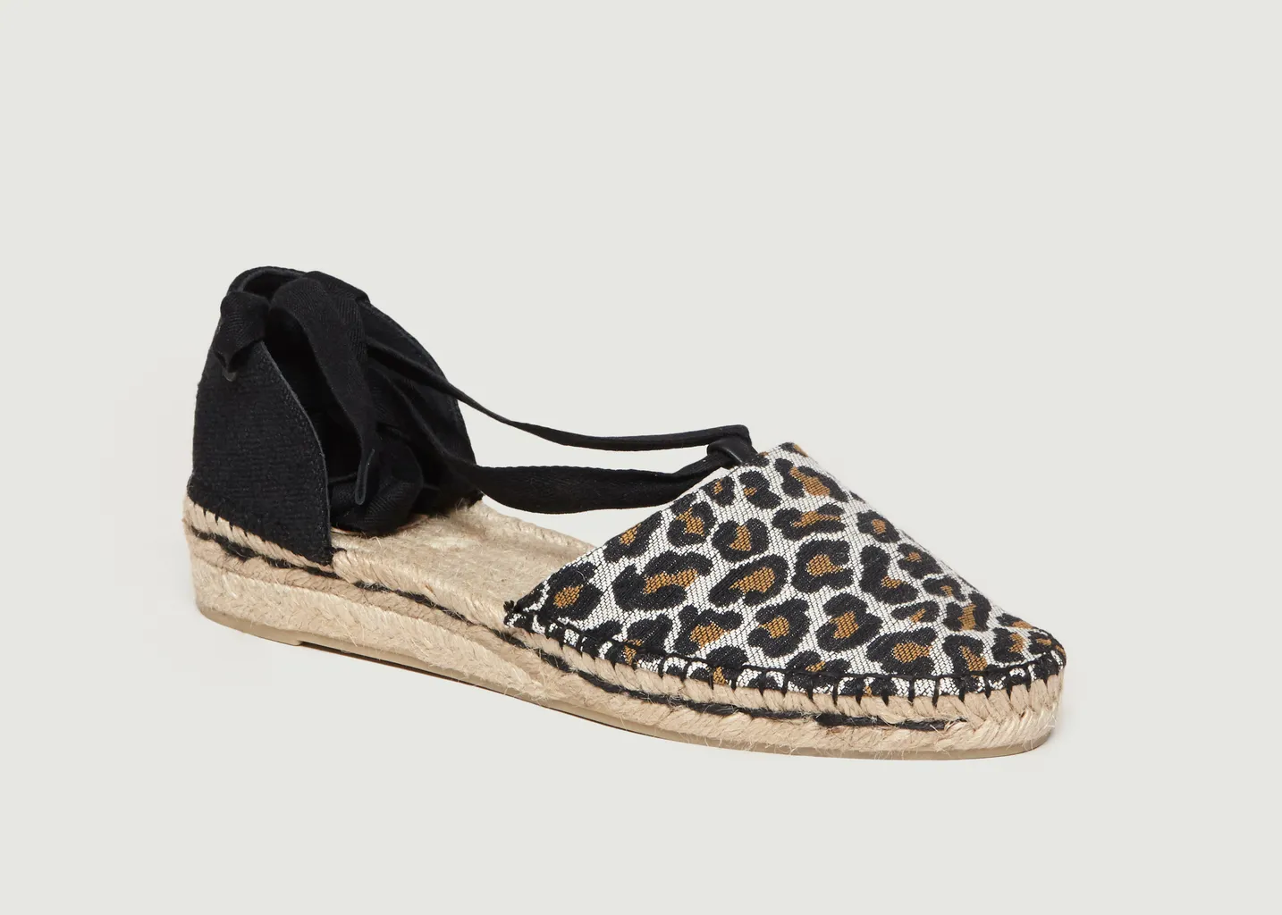 Espadrilles Plates Motif Léopard Gabriela Castañer