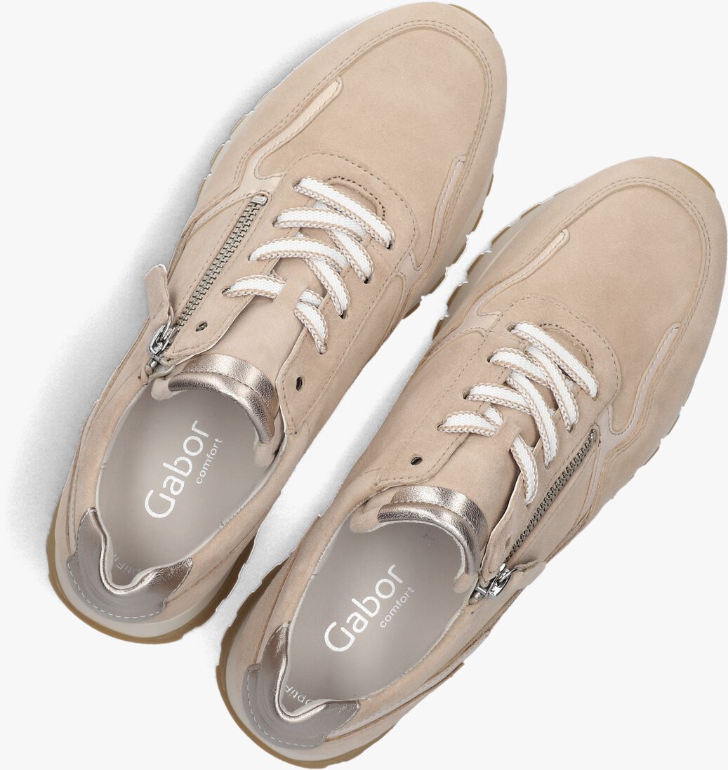 beige gabor lage sneakers 378