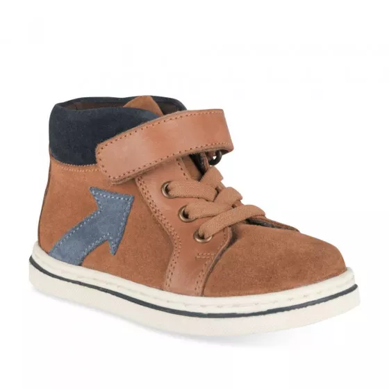 Bottines COGNAC MEGIS KIDS