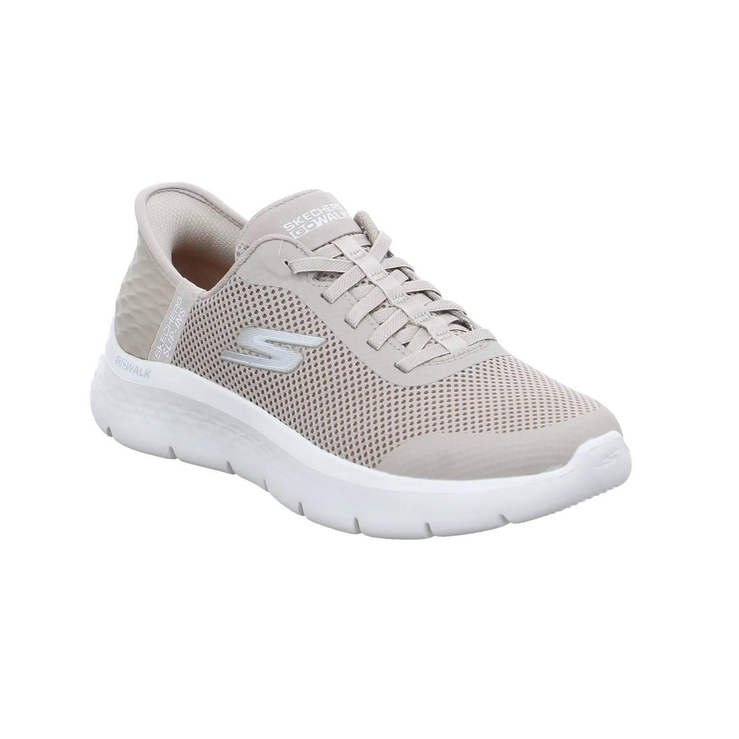 SKECHERS Sneaker Taupe Textil