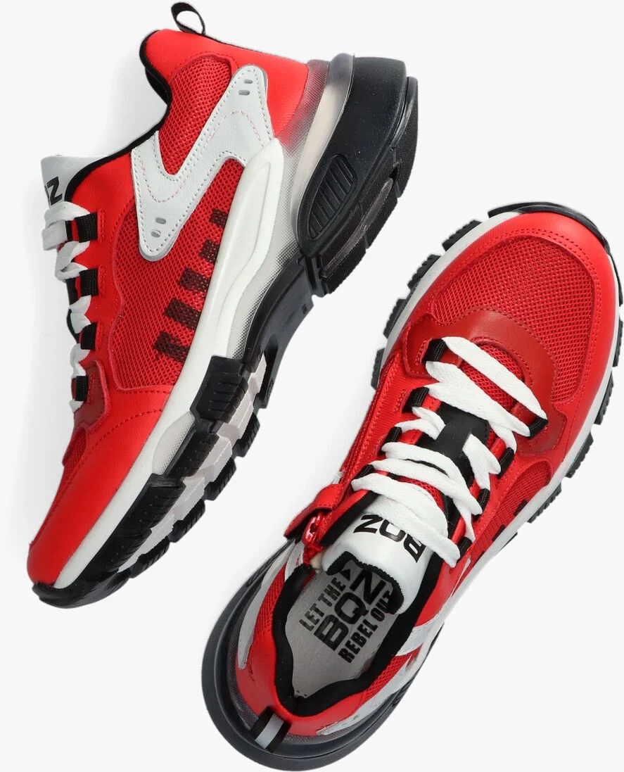 BRAQEEZ rode braqeez lage sneakers gio genna