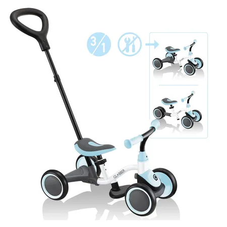 Authentic Sports Globber Learning Bike 3in1 weiß-pastellblau