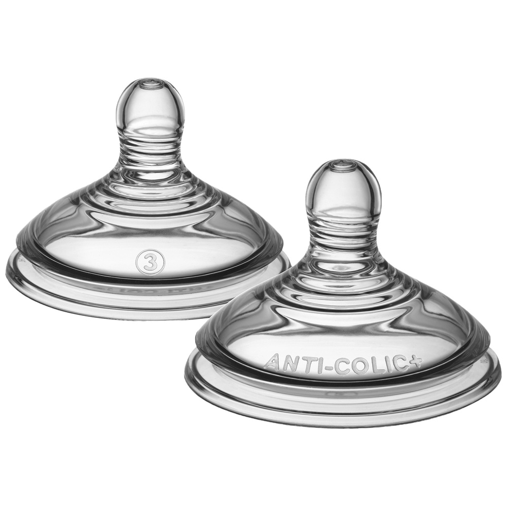 Tommee Tippee Fast Flow Advanced Anti-Kolik Babyflaschensauger, 2er-Pack