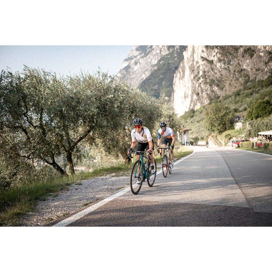 Q36.5 G1 Globetrotter White Fietsshirt Korte Mouwen Wit/Lila/Geel Dames