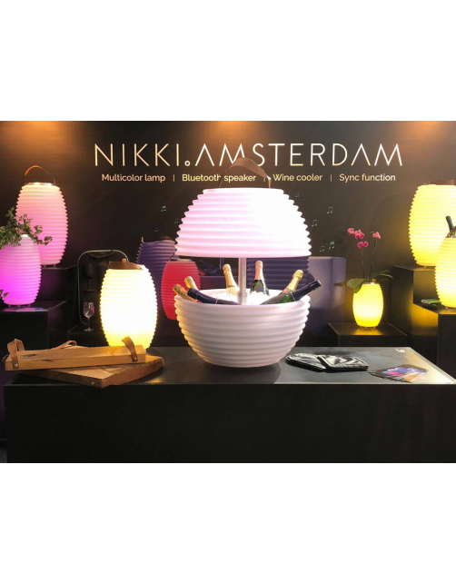 Nikki.Amsterdam The Bowl Color Sync - Tuinverlichting - 55x55x56.5 cm 7 kg Multi-Color 8 Watt Incl. Speaker 55