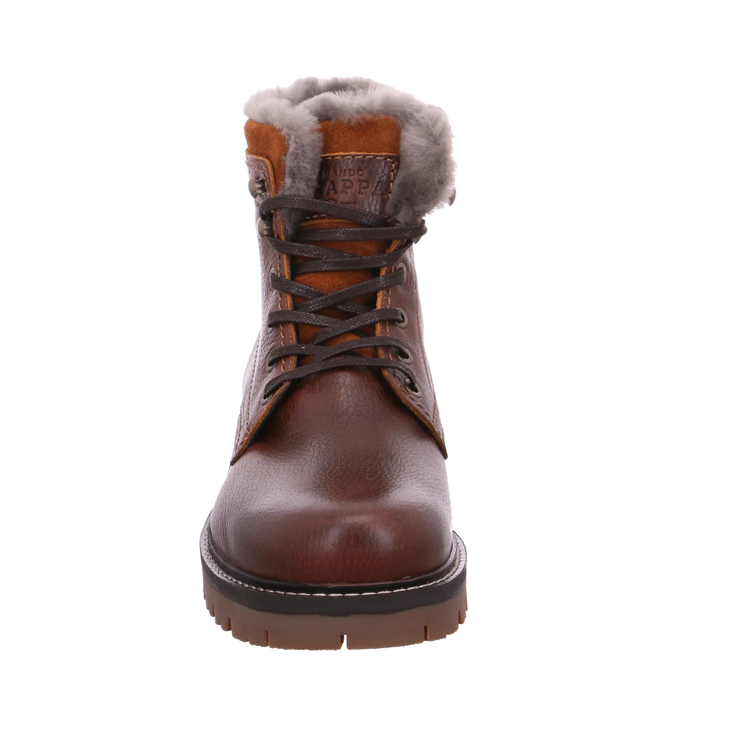 FERNANDO STRAPPA Winter-Boots Cognac Leder