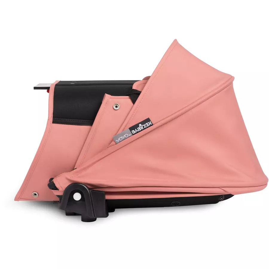 BABYZEN Kinderwagen YOYO2 0+ White mit Liegewanne und Textilset Ginger