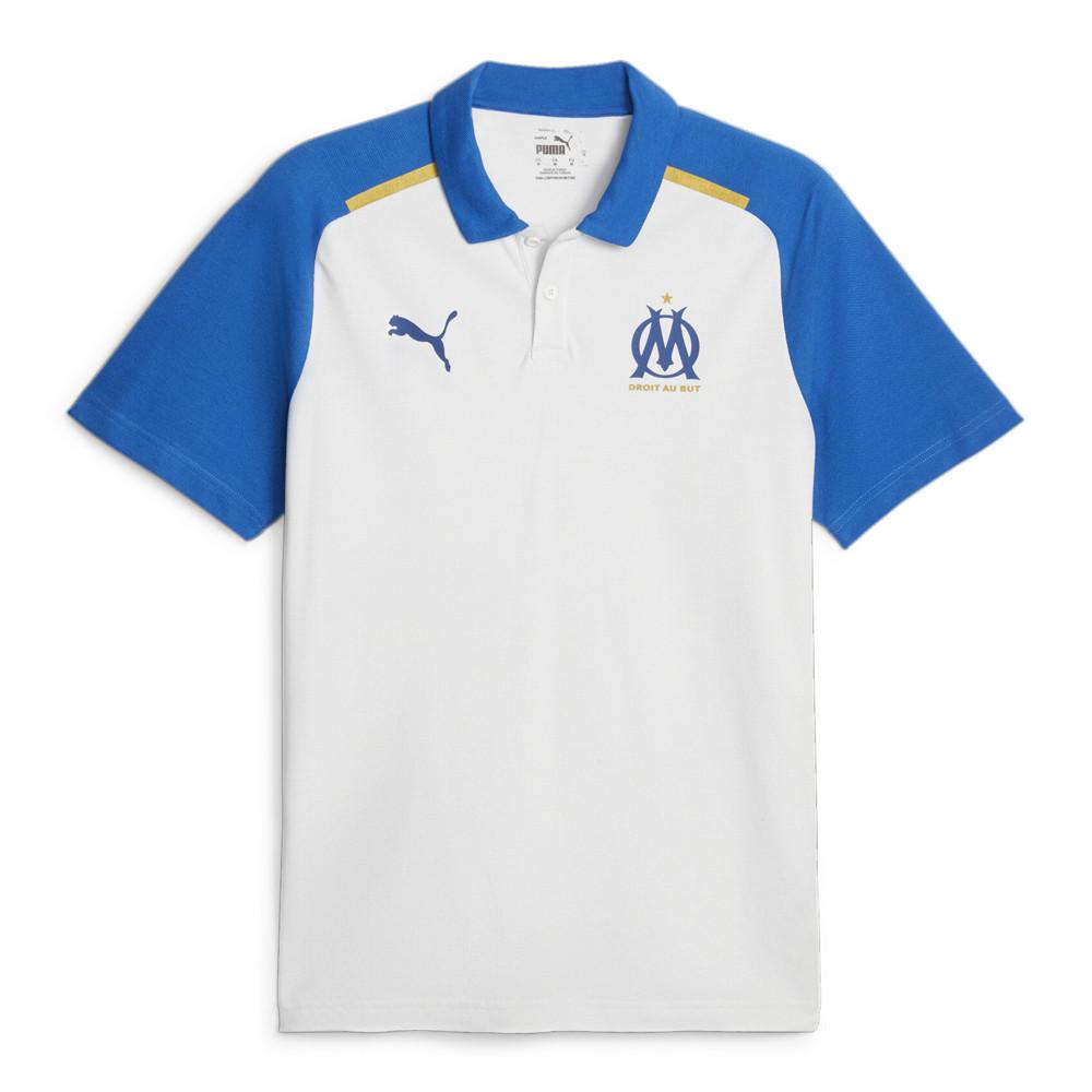 Puma OM Polo Blanc/Bleu Homme Puma 2024