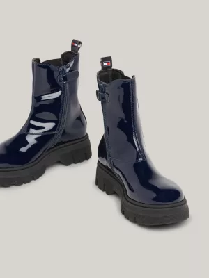 Botas Chelsea envernizadas