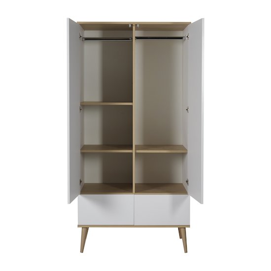 Flow armoire 2 portes   White & Oak        de               Quax