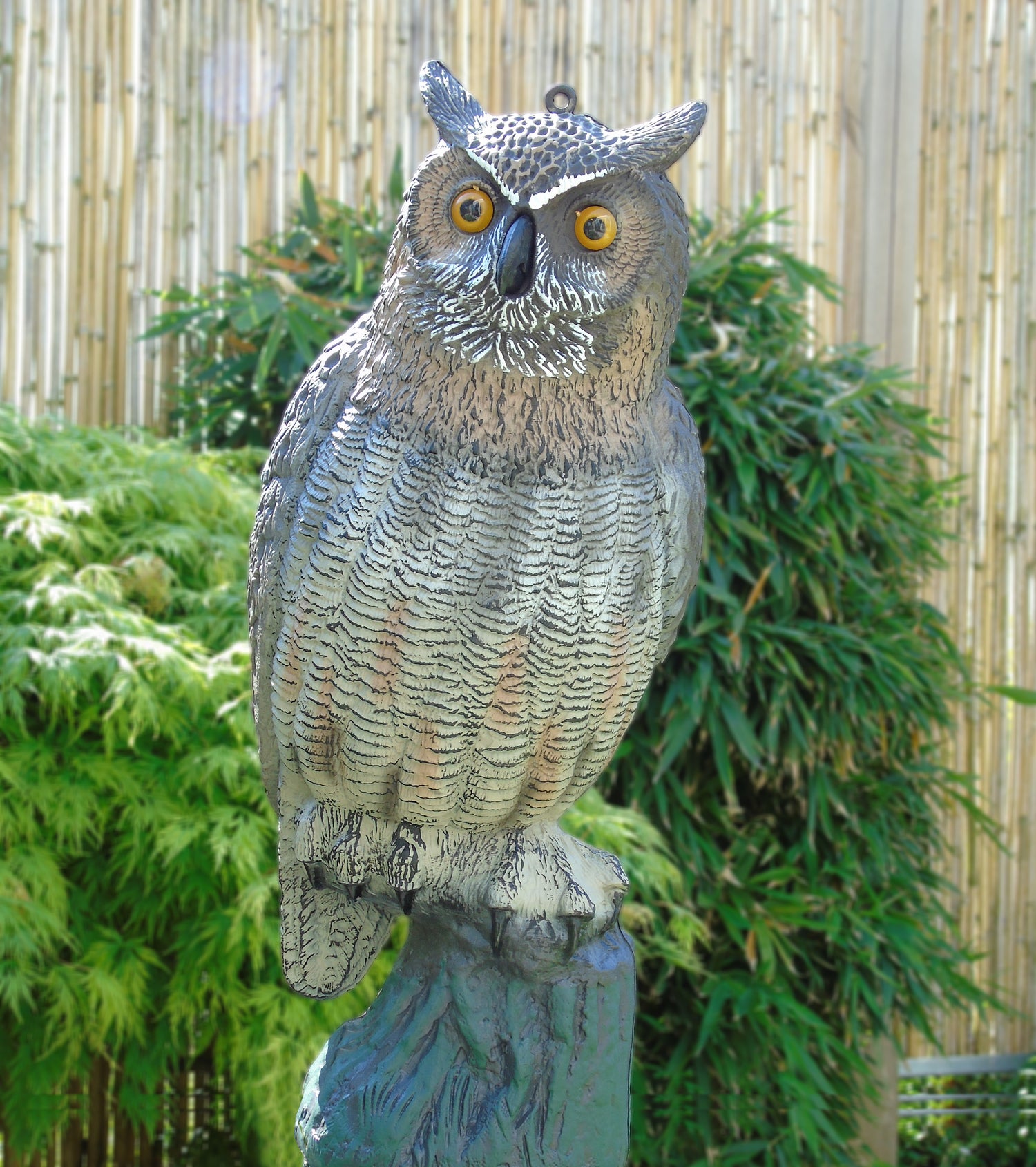 Ubbink vijverdecoratie grote uil bruin 20 x 22,5 x 56 cm