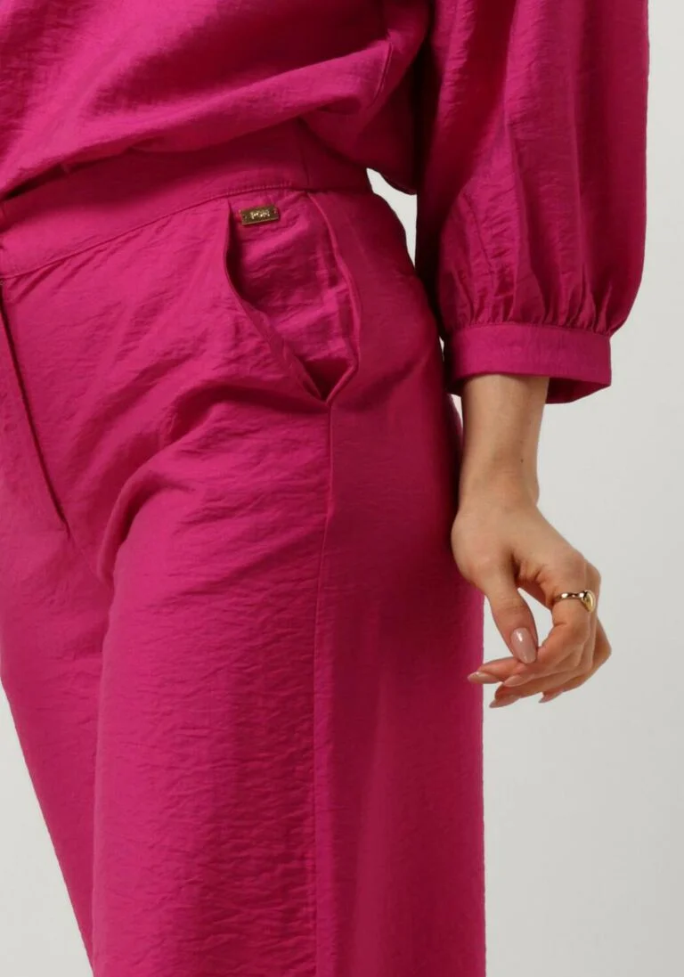 POM AMSTERDAM roze pom amsterdam wijde broek fuchsia pants