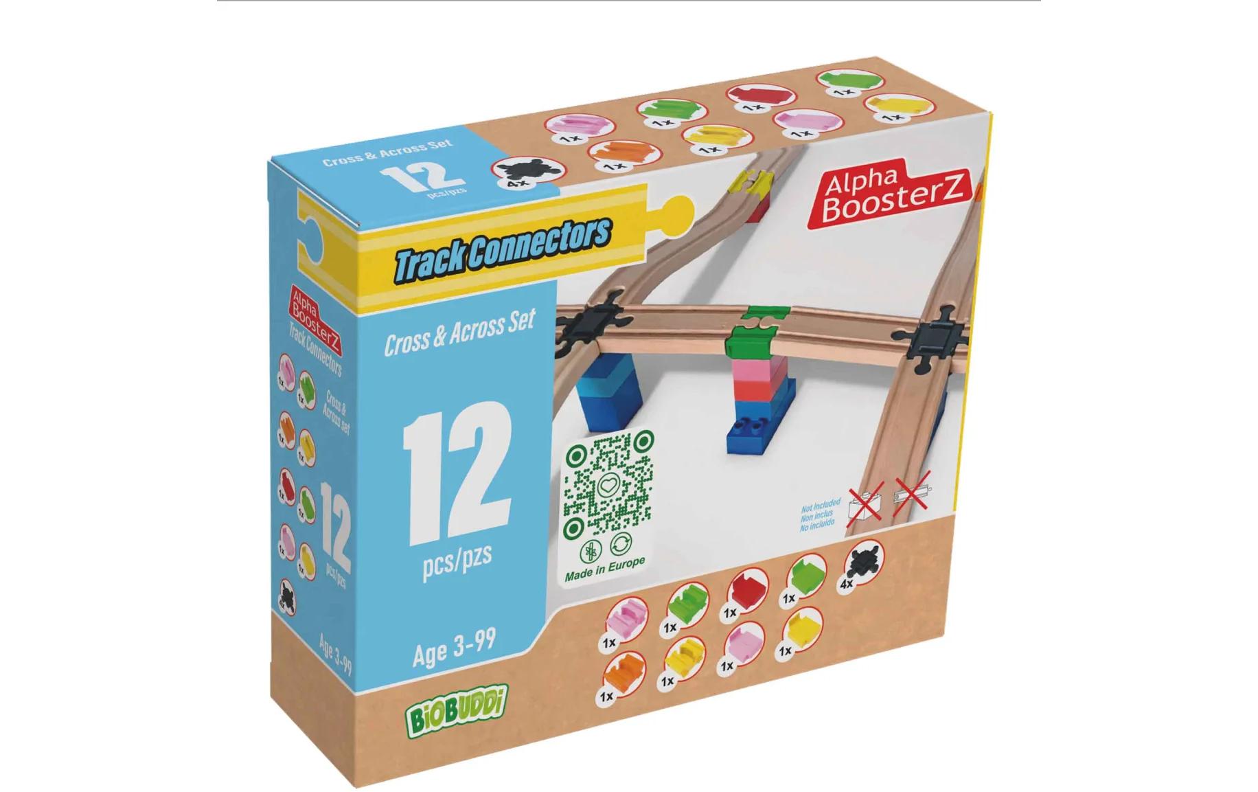 TrackConnectors – Cross and Across Set8 Bio-Schienen- und Steine-Verbinder inkl. 4 Kreuzungen