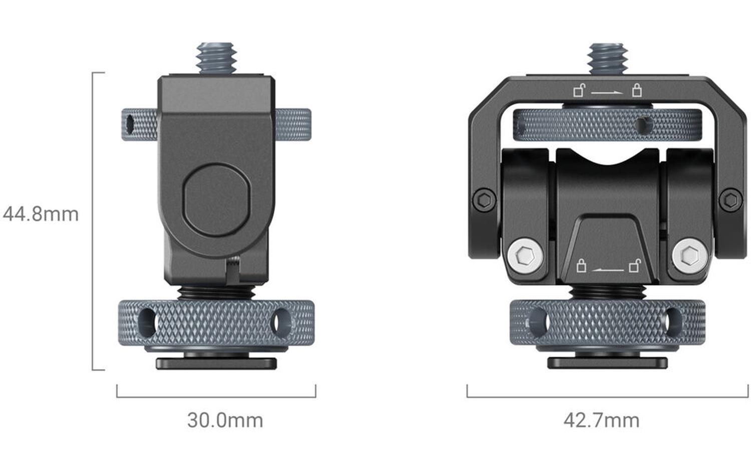 Swivel and Tilt Adj. Monitor MountSchwenkbare und neigbare Monitorhalterung mit kaltem Schuh