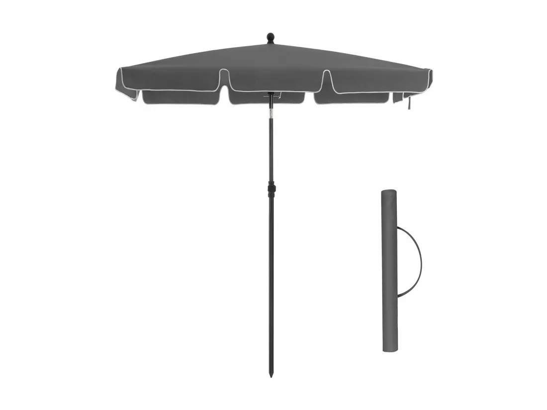 Parasol de balcon rectangulaire grise 2 x 1.25 x 2.4 cm 12_0001821