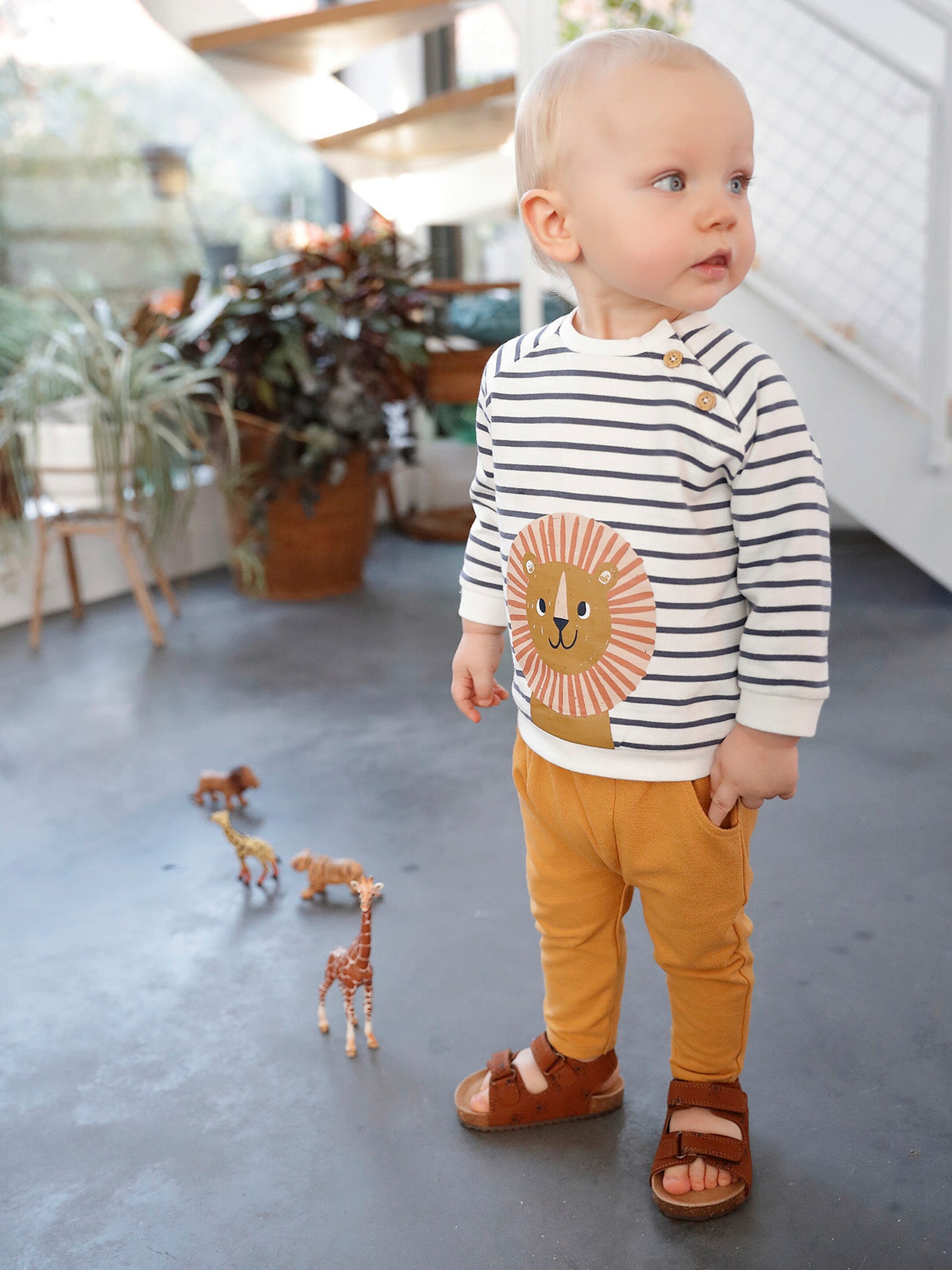 Vertbaudet Baby Sweatshirt, Streifen dunkelblau
