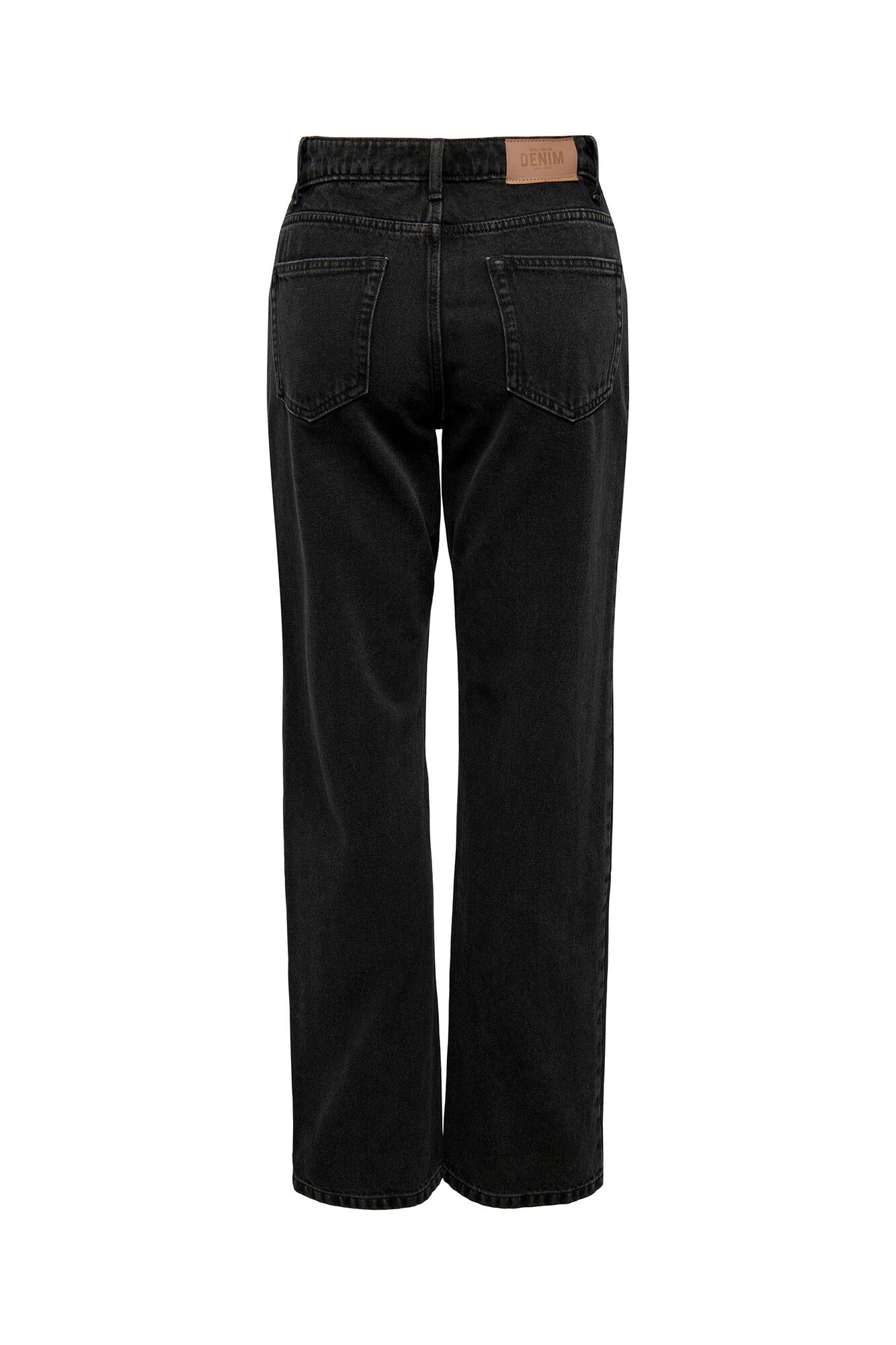 calça jeans de corte reto