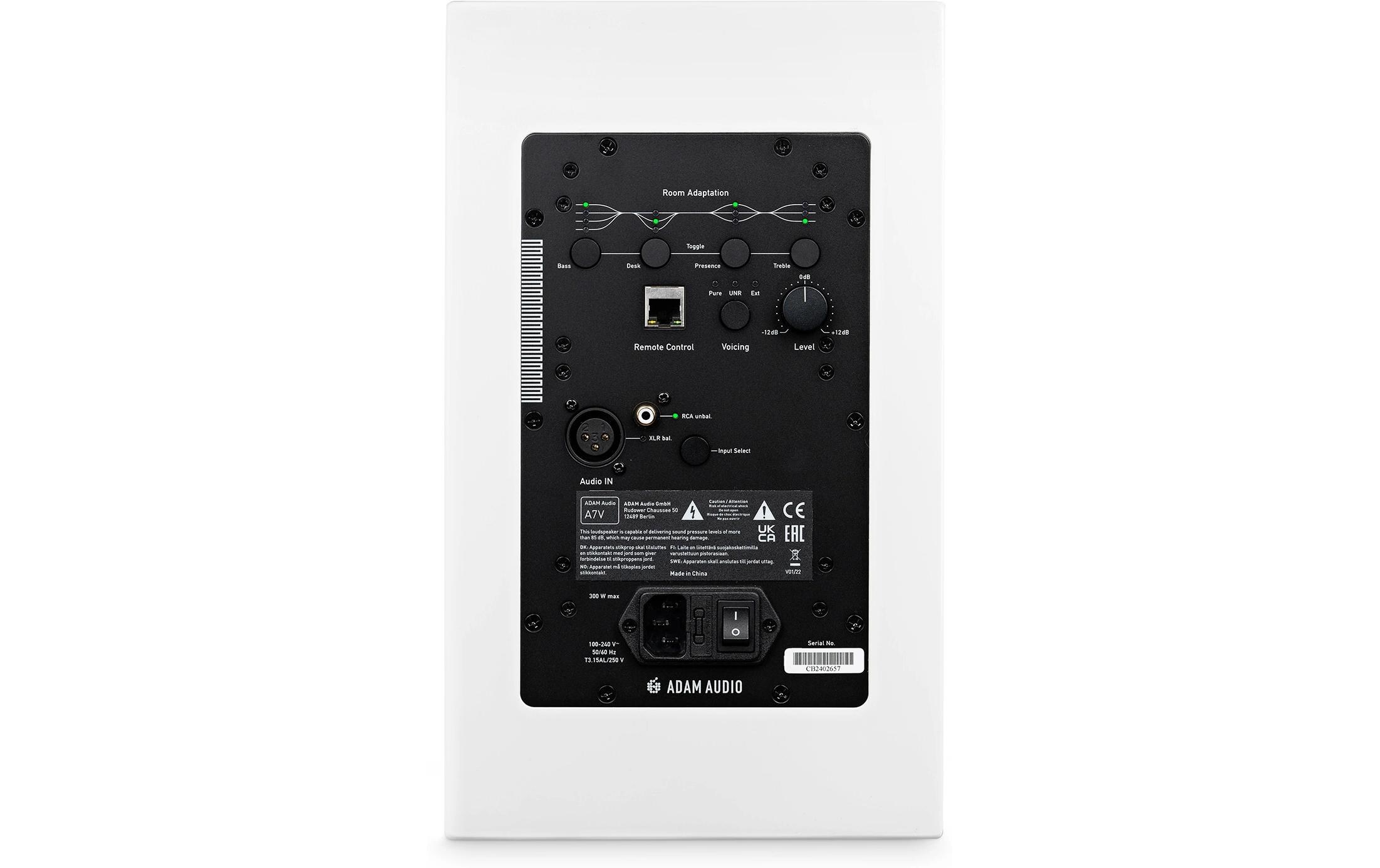 Studiomonitor A7 V Weiss<br>Aktiver 2-Wege Lautsprecher mit DSP