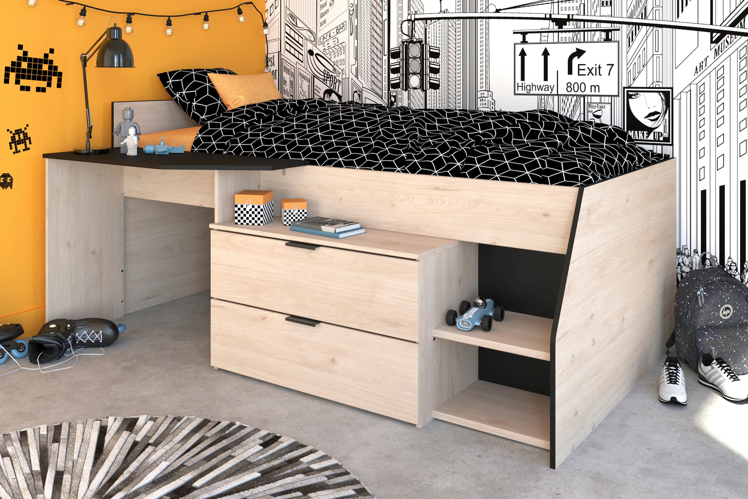 PARISOT Multifunktions Hochbett 