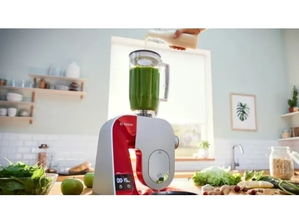 Bosch MUM5 MUM5X720 - Køkkenmaskine - 1000 W - dybrød/sølv