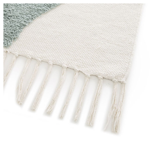 Tapis chambre d'enfant - arc en ciel - beige et pastel - 120 x 170 cm