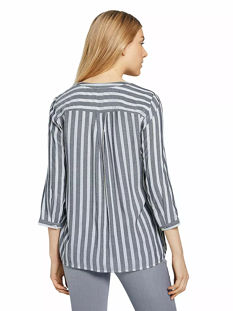 TOM TAILOR Bluse hellgrau