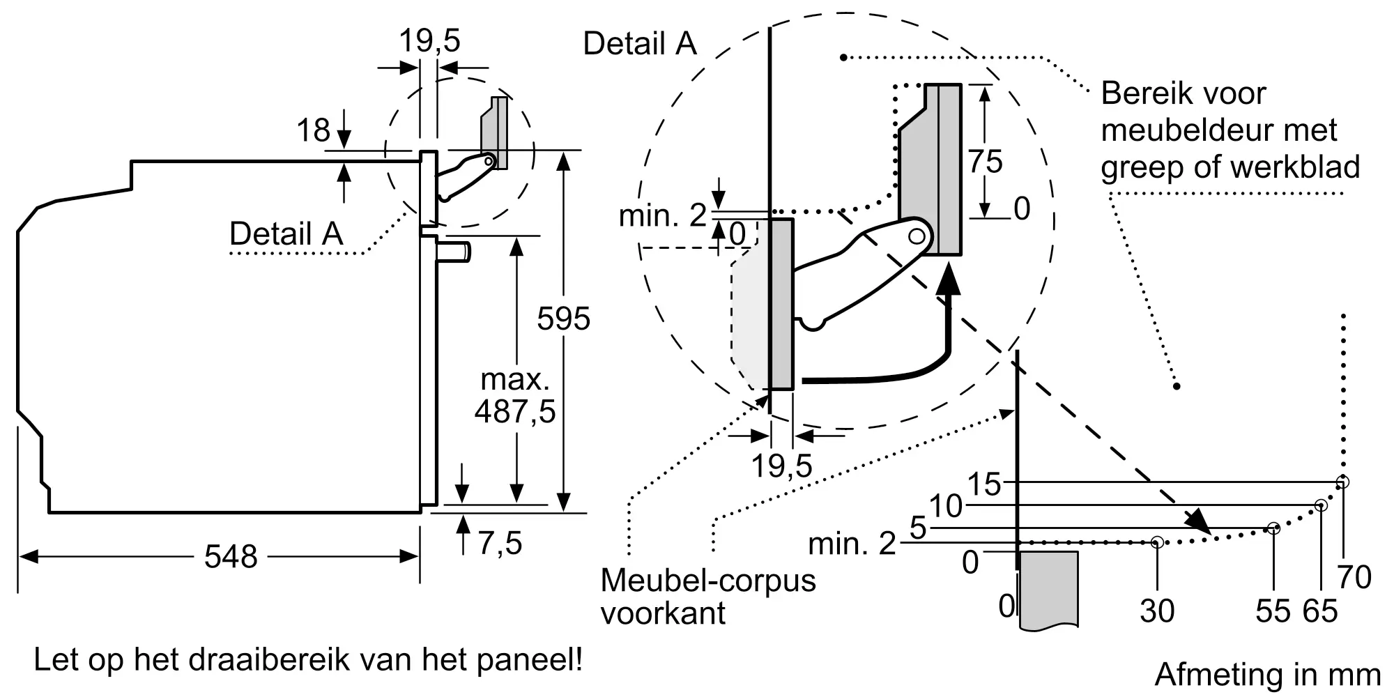 Serie 8 Bakoven met volwaardige stoom 60 x 60 cm Zwart
