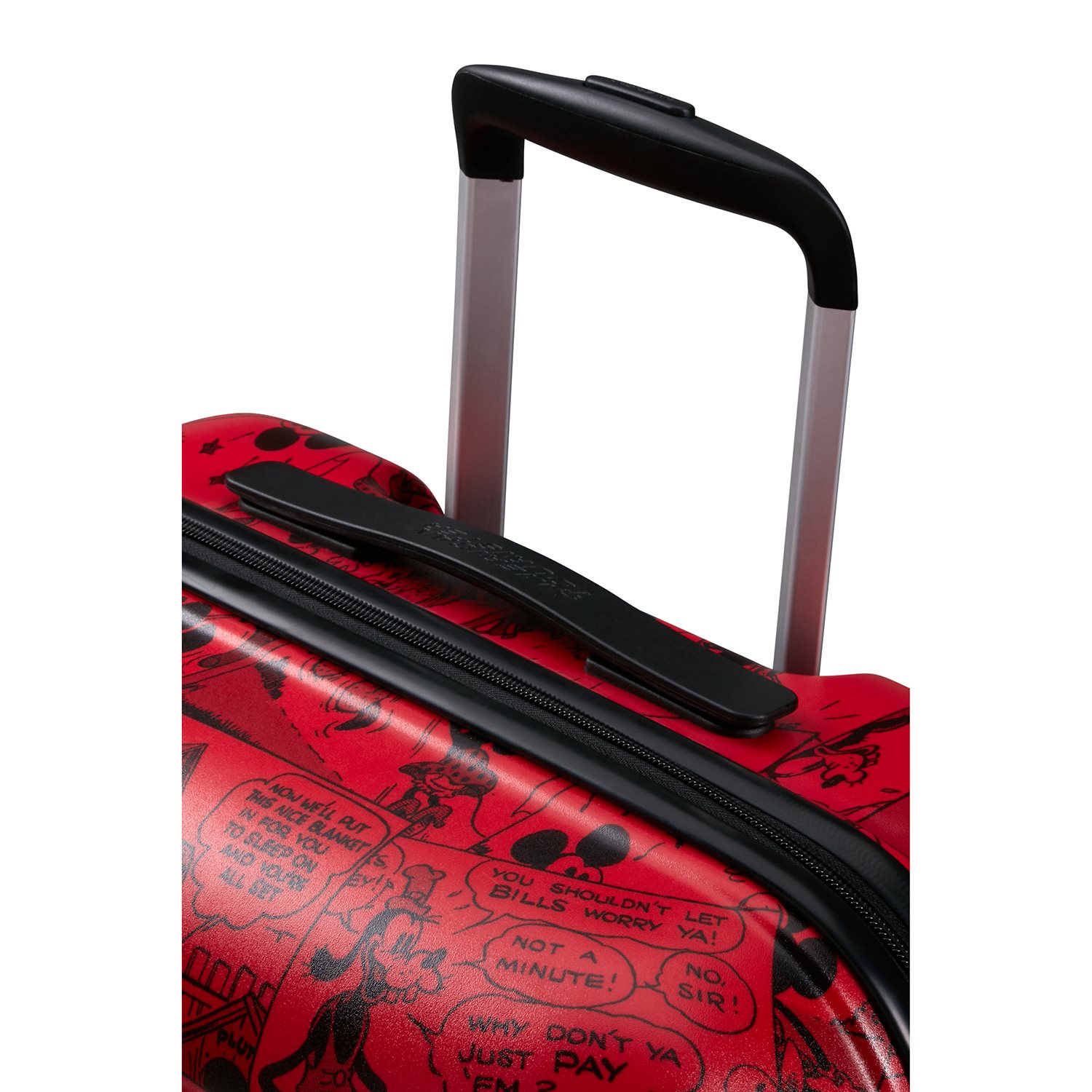 American Tourister Wavebreaker Disney Spinner 55/20 TSA mickey comics red