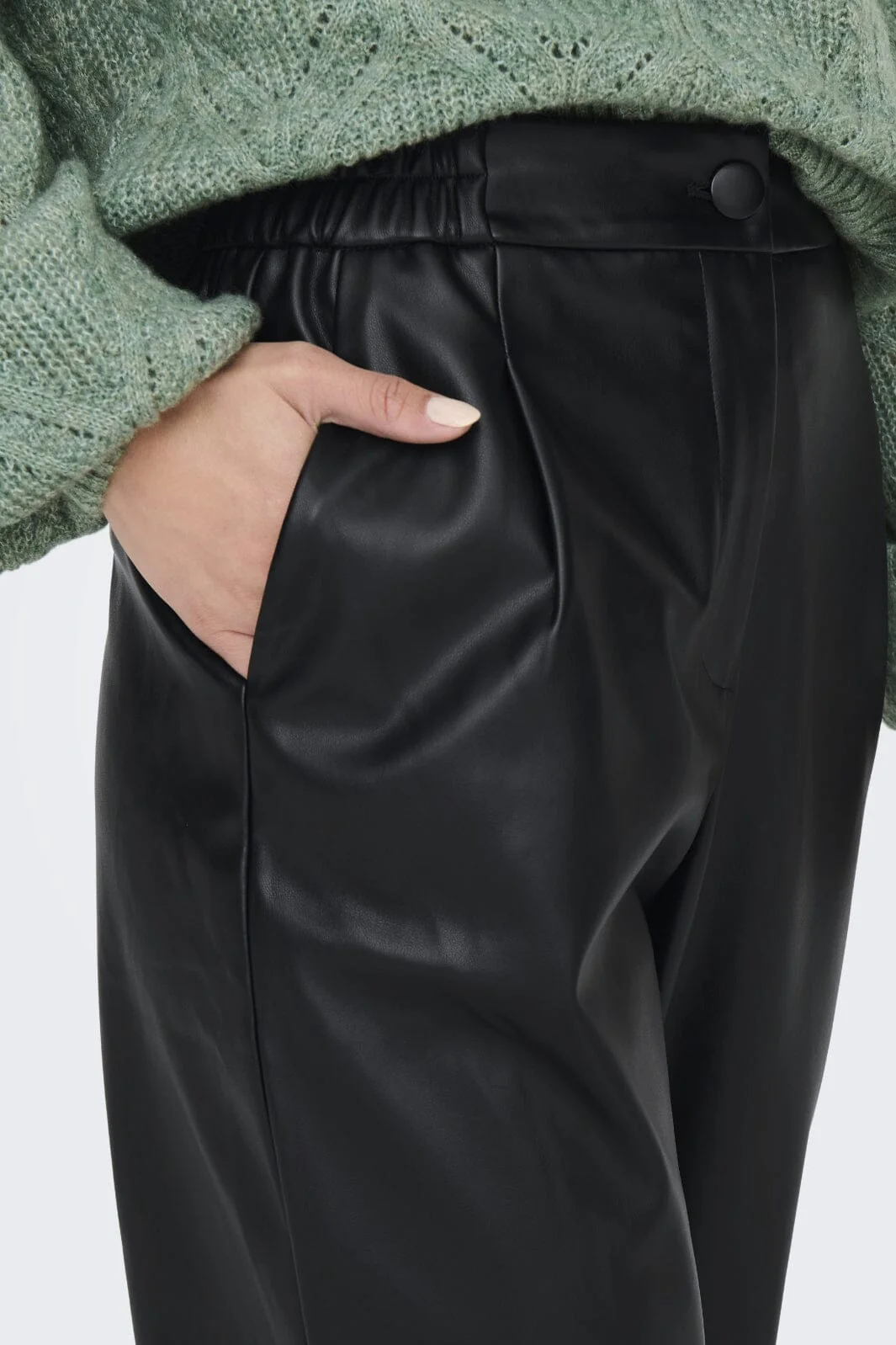Only Onlmynte Faux Leather Pants 15341146 4676677 black