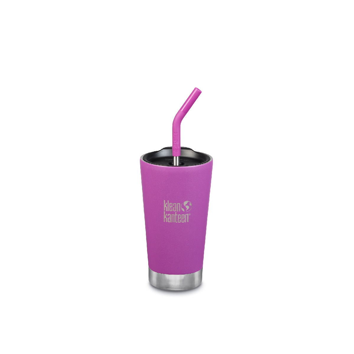 Copo térmico Klean Kanteen de 473 ml (16 oz) com tampa de canudo