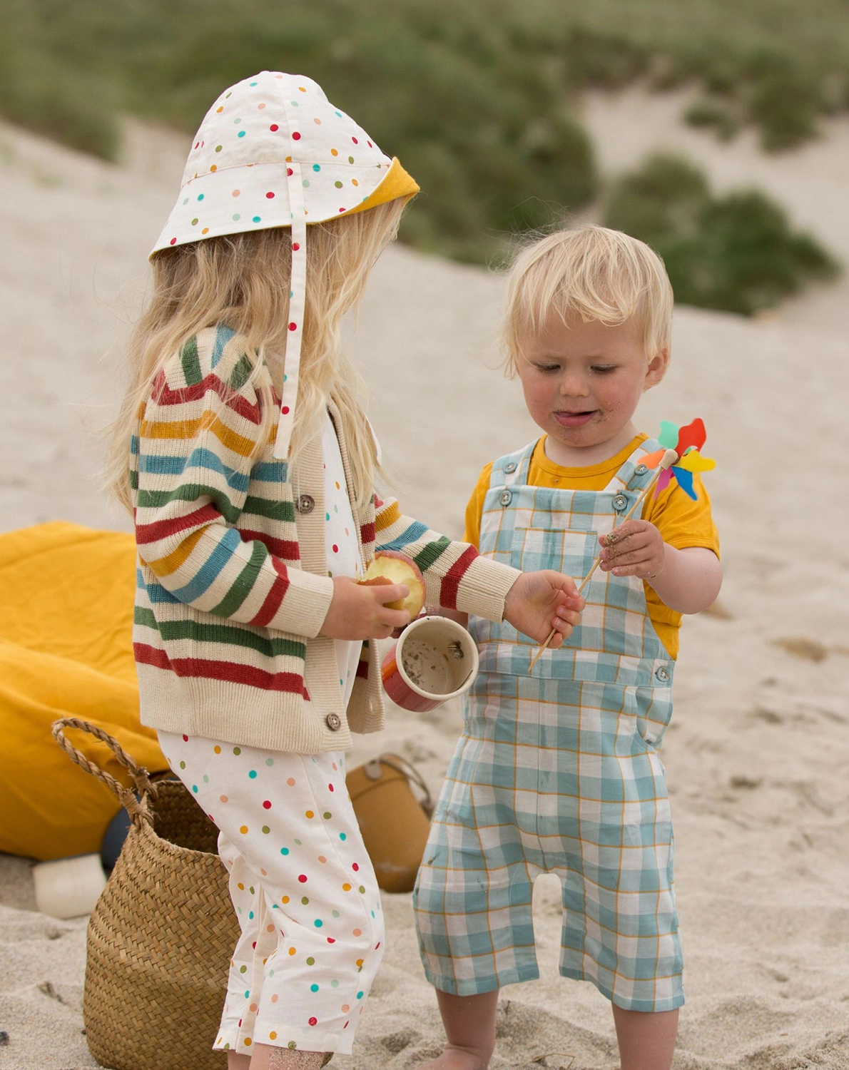 Strickjacke SUMMER RAINBOW gestreift in bunt