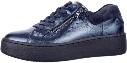 733021 213 H Waldlaufer blauw lak - maat 5 veterschoen blauw lak - maat 5 Calandschoen