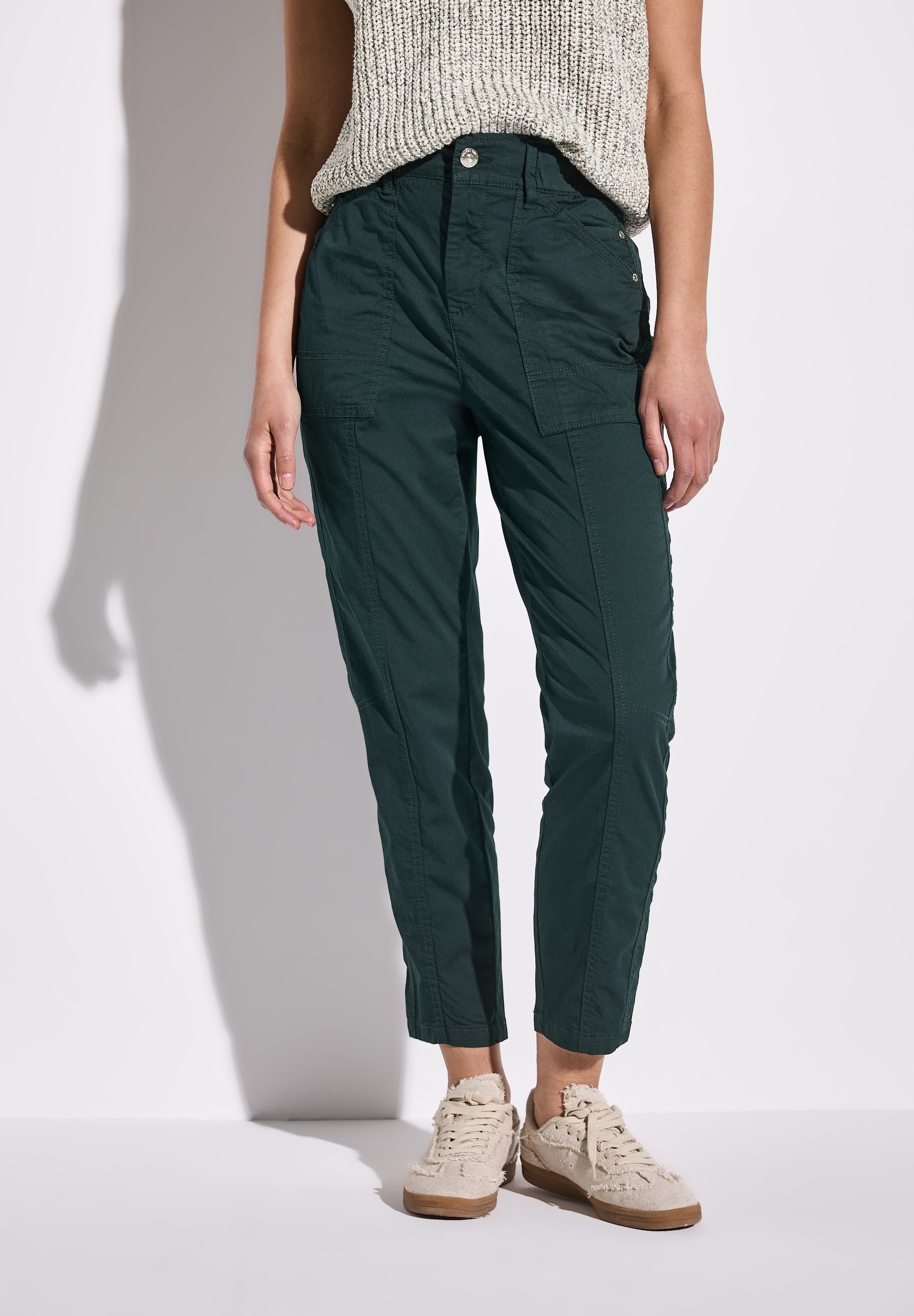 STREET ONE Paperbag-Hose  im Four-Pocket Style