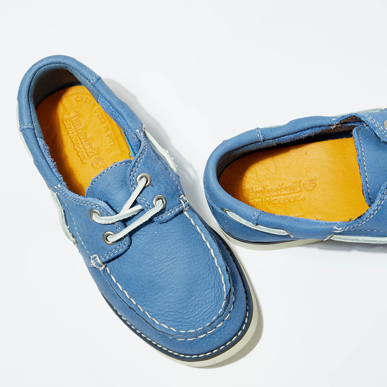 Timberland Chaussures bateau en Cuir Earthkeepers bleues