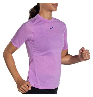 Maillot manches courtes Brooks High Point Short Sleeve Violet Femme
