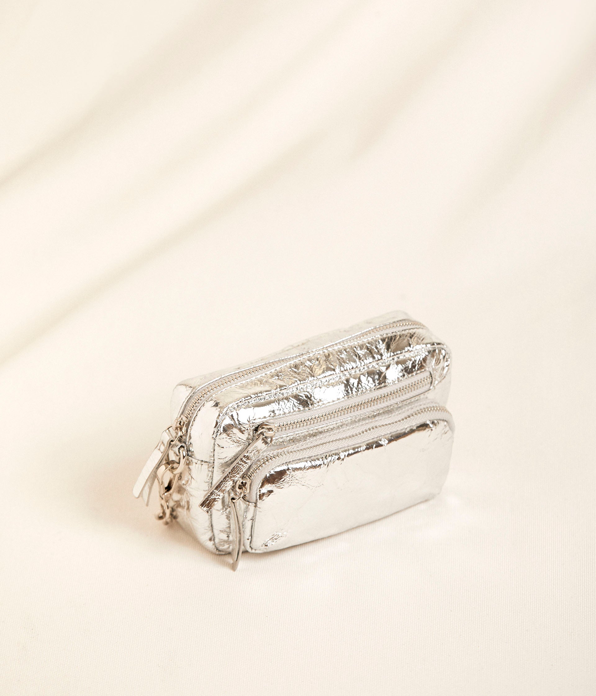 Sac argent Saturne