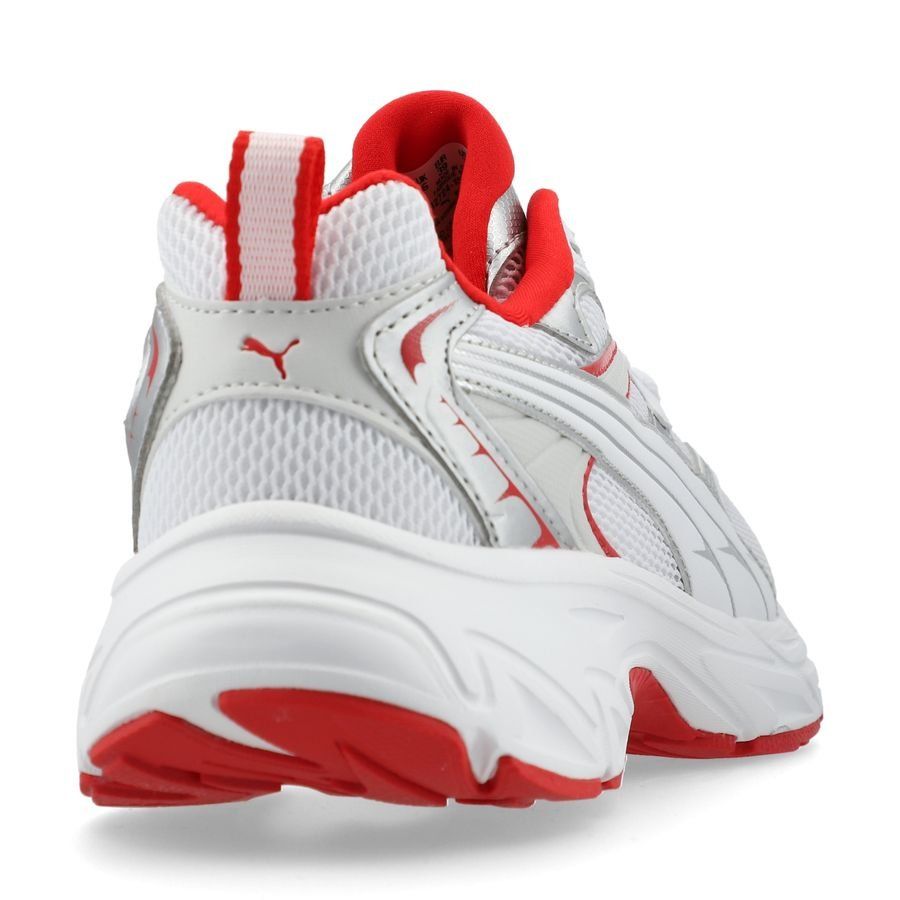 PUMA Chaussures Morphic - Blanc/Rouge/Argenté