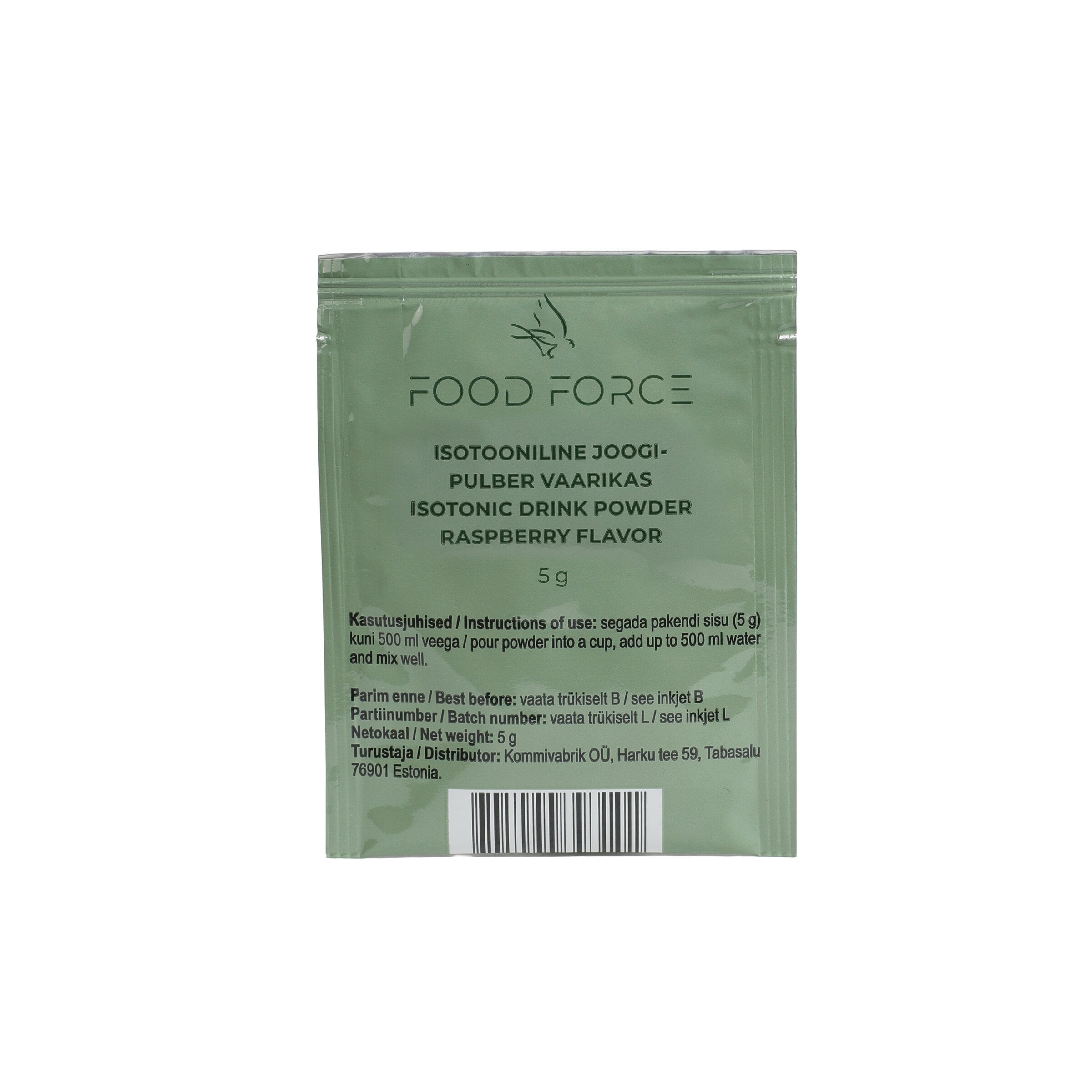 Food Force Drikkepulver - Bringebær - 100stk<br>100 stk drikkepulver-poser