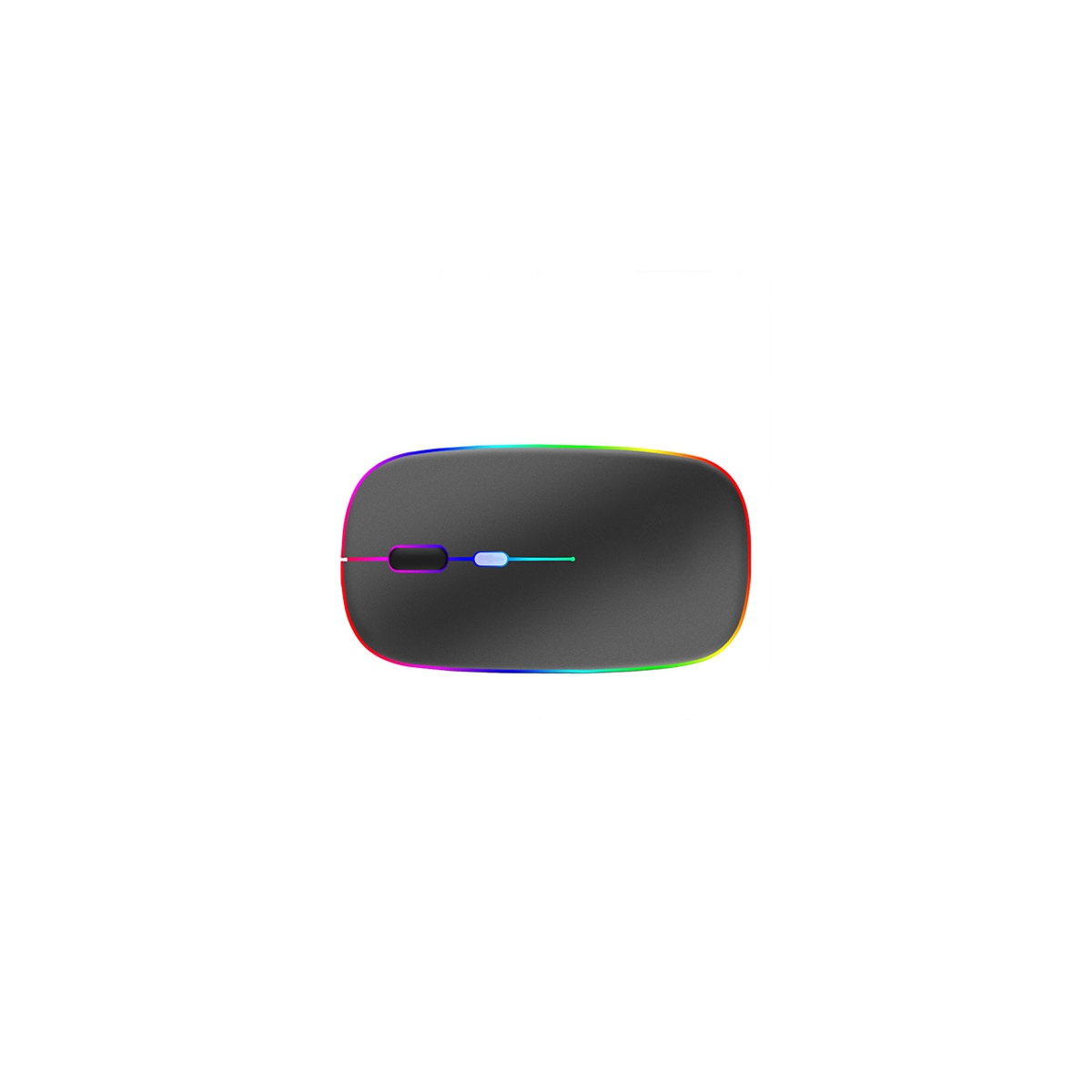 Trådløs Bluetooth-mus USB-lading Sølvgrå