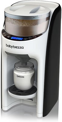Baby Brezza Formula Pro Advanced Melkerstatnings- og Vellingmaskin inkl. Beemoo Care Brystmelkflaske 240 ml 2-Pack, White