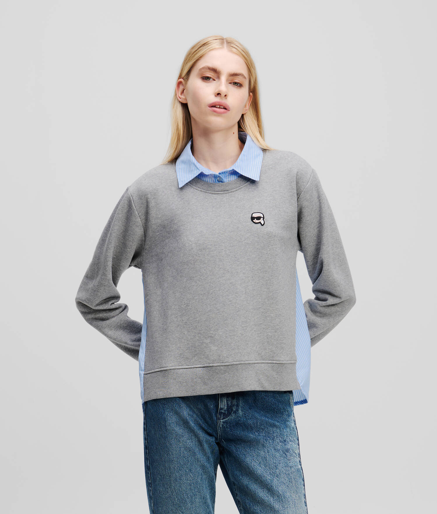 SWEAT-SHIRT EN TISSU MÉLANGÉ IKON