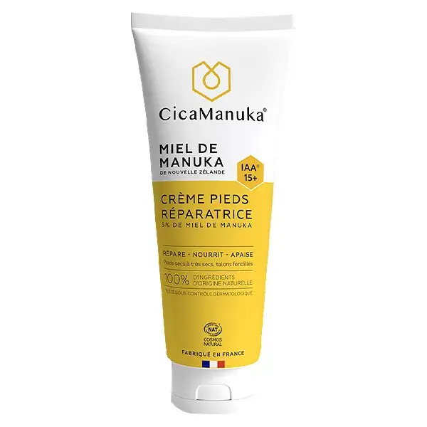 Cicamanuka Miel de Manuka Crème Pieds Réparatrice IAA15+ Bio 75ml