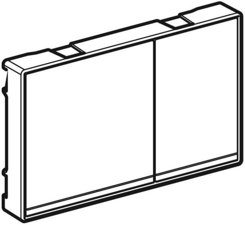 Geberit - Omega60 - Bedieningsplaat - Zwart - Glas