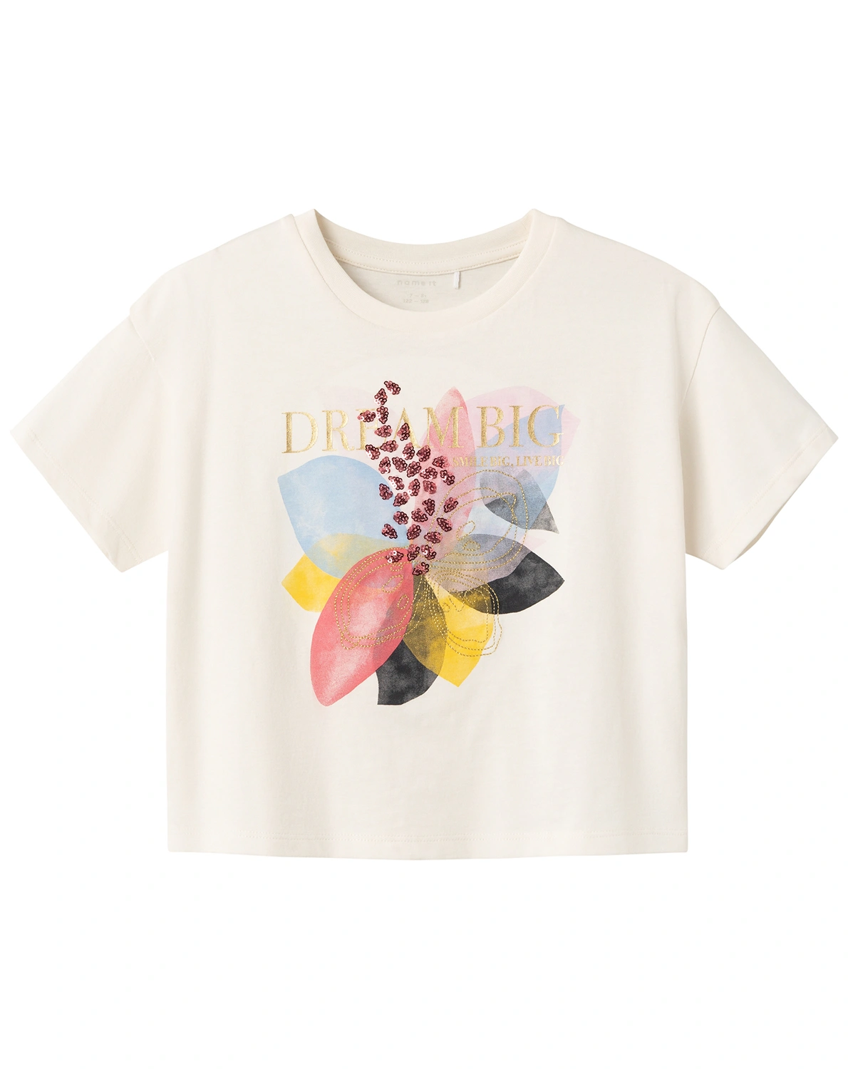 T-Shirt NKFFLOTTER DREAM BIG in jet stream